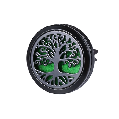 Stainless steel car aromatherapy clip car air clip car Balm Perfume clip black cross-border wholesale in stock (Car Perfume Aromatherapy) - 267