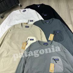 pata パタ 春と秋のアウトドア アメリカン スポーツ カップル ラウンドネック 長袖 スウェットシャツ ポケット ボトリング シャツ マウンテン シリーズ