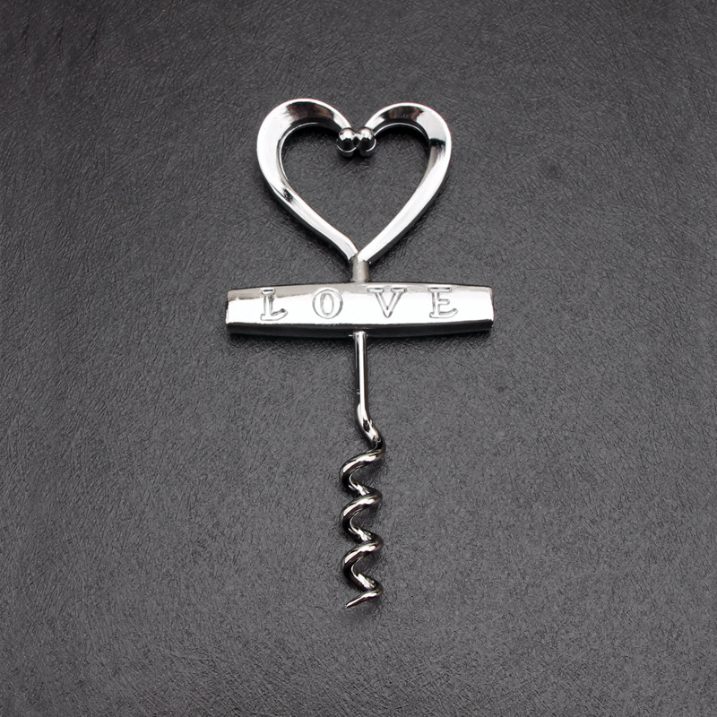 Abrebotellas de vino tinto LOVE en forma de corazón arte de pareja creativa destornillador de vino diamante boda regalo diario spot al por mayor