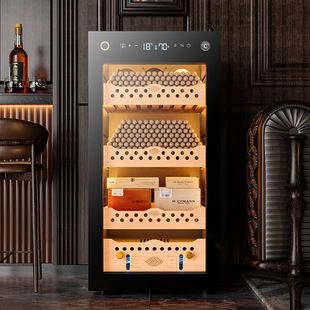 Eggplant Dragon CL-95C cigar cabinet cedar wood shelf variable frequency intelligent compressor cabinet constant temperature and humidity cigar cabinet