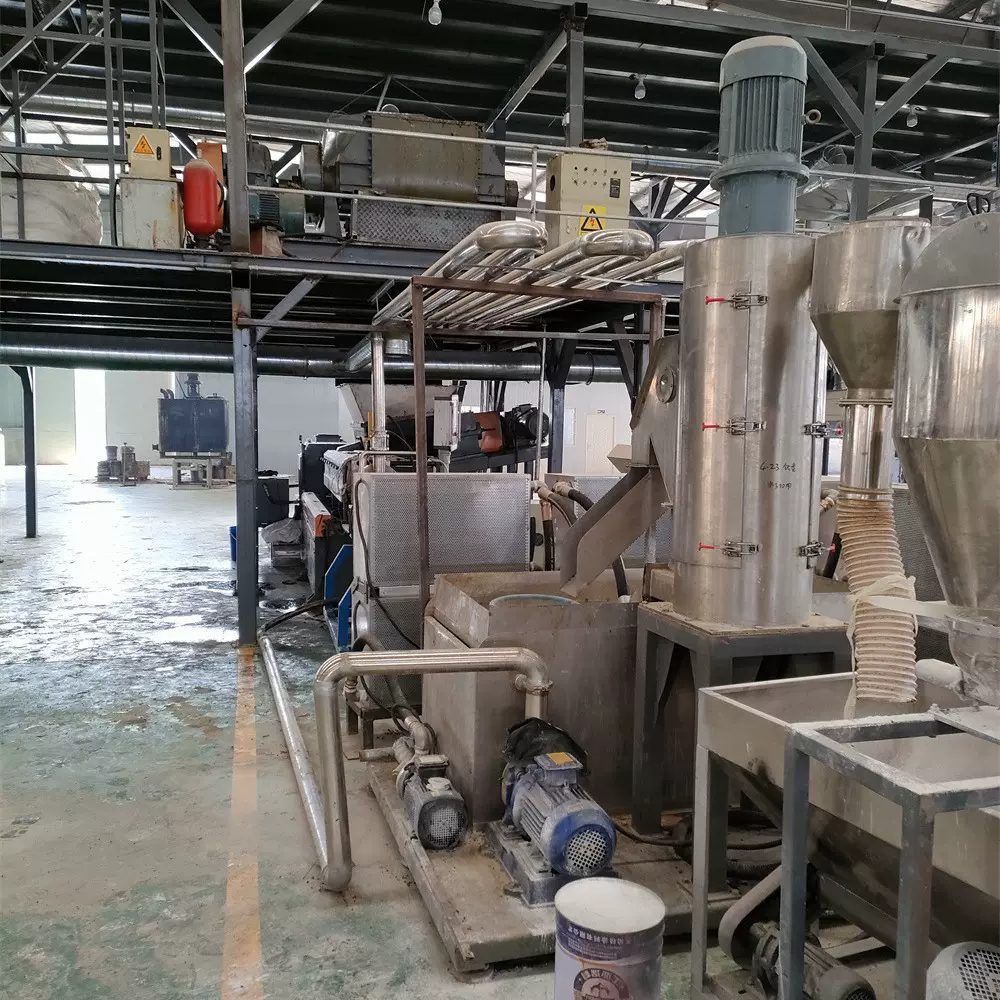 pe+eva塑料颗粒挤出机_eva水下切造粒机生产线_昆山玖德隆