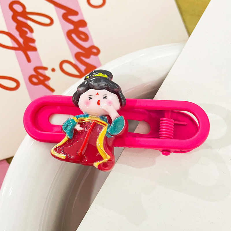 Primavera nueva historieta Sanrio oval metal horquilla linda chica dulce lado Bangs hairpin tocado