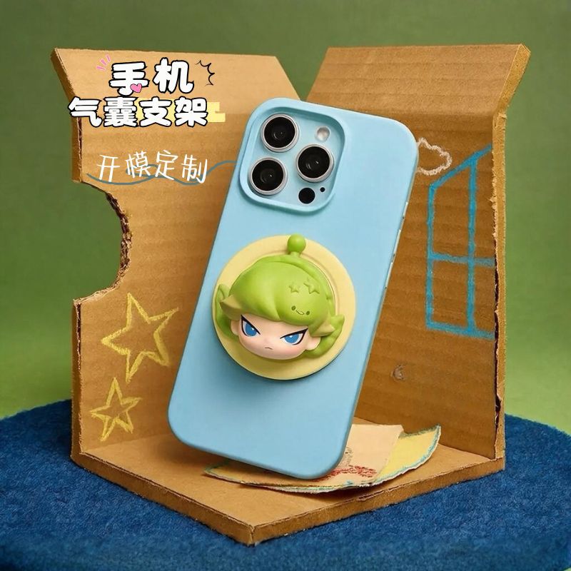 Magnetic phone holder blind box custom-made Pixar co-branded series PVC resin 3D figure cute airbag stand