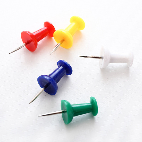 Powerful 0042 Colored Brads with Pins for Softboard, 80 Pieces/Box, Office Supplies Wholesale