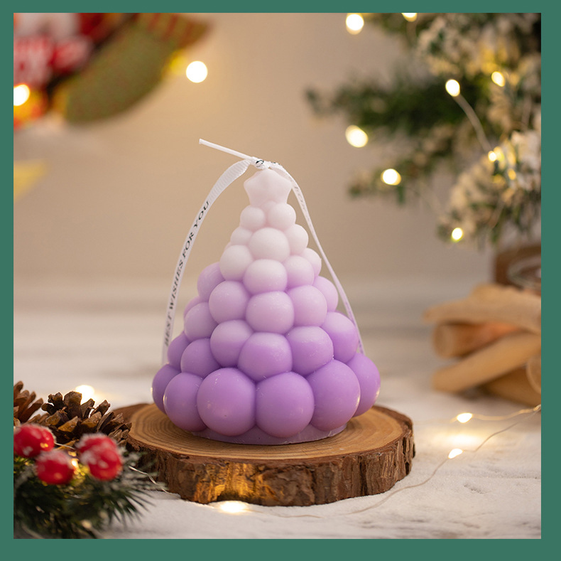 Christmas Cute Christmas Tree Wax Candle Home Fragrance display picture 4
