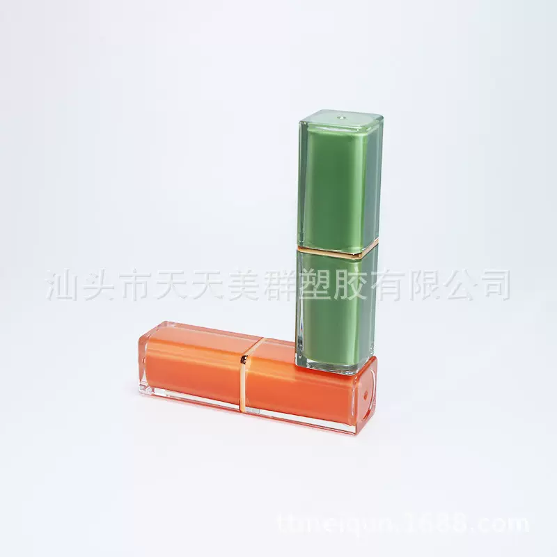 厂家供彩妆口红包材制润唇膏遮瑕腮红发际线染发棒分装半透口腊管