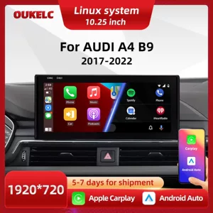 10.25 düym Audi A4 B9 üçün Carplay böyük ekranlı naviqasiya pleyeri