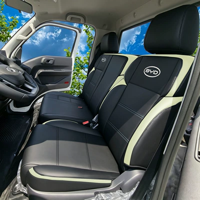 Comfortable for All Seasons, Modelə uyğun (Original) oturacaq örtükləri - full-leather-avocado-green-the-driver-and-two-passengers-sit-in-one-set