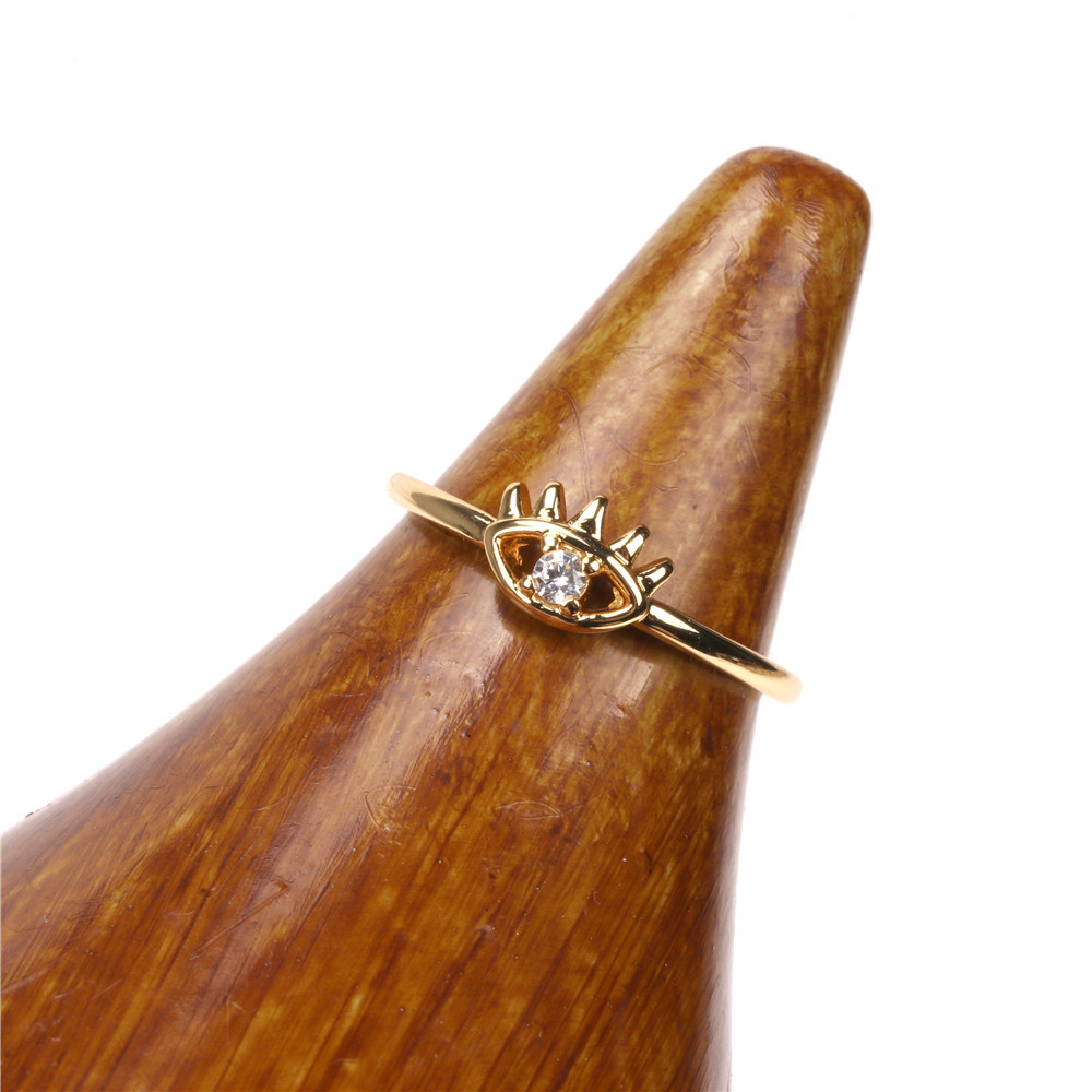 Nihaojewelry Wholesale Jewelry New Devil Eyes Micro-inlaid Zircon Hollow Adjustable Ring