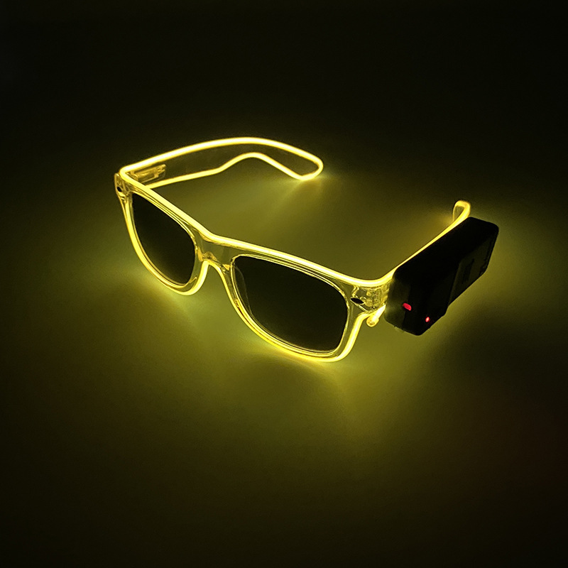 Amazon LED luminoso gafas bola personalizada el flash decoración bar disco partido regalo props fabricante