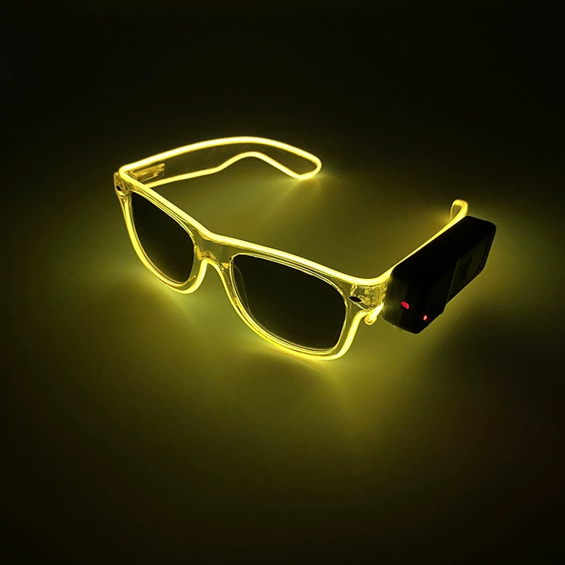Светодиодные очки Amazon Personality Dance EL Flash Decoration Bar Jumping Gathering Gift Props Manufacturer