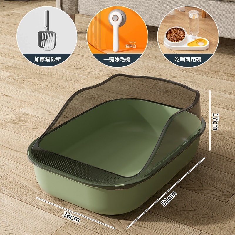 メーカー超大号全半閉鎖式猫糞盆防帯砂特小サイズ猫トイレ猫用品大全|undefined