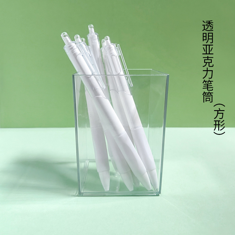투명도가 높은 아크릴 사각 펜홀더