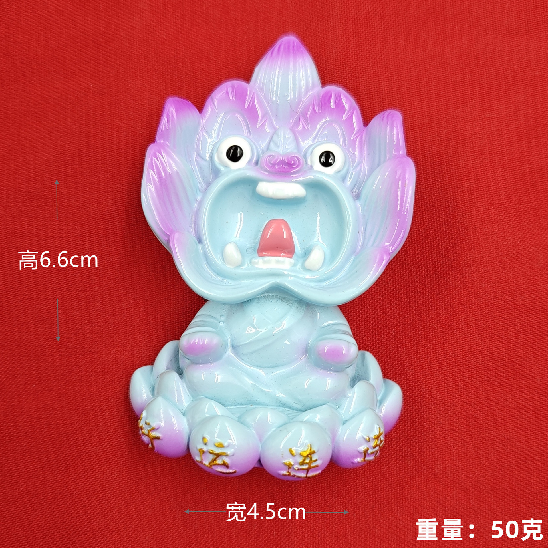 Nuevo azul (buena suerte) Tile Cat (refrigerador pegatina)