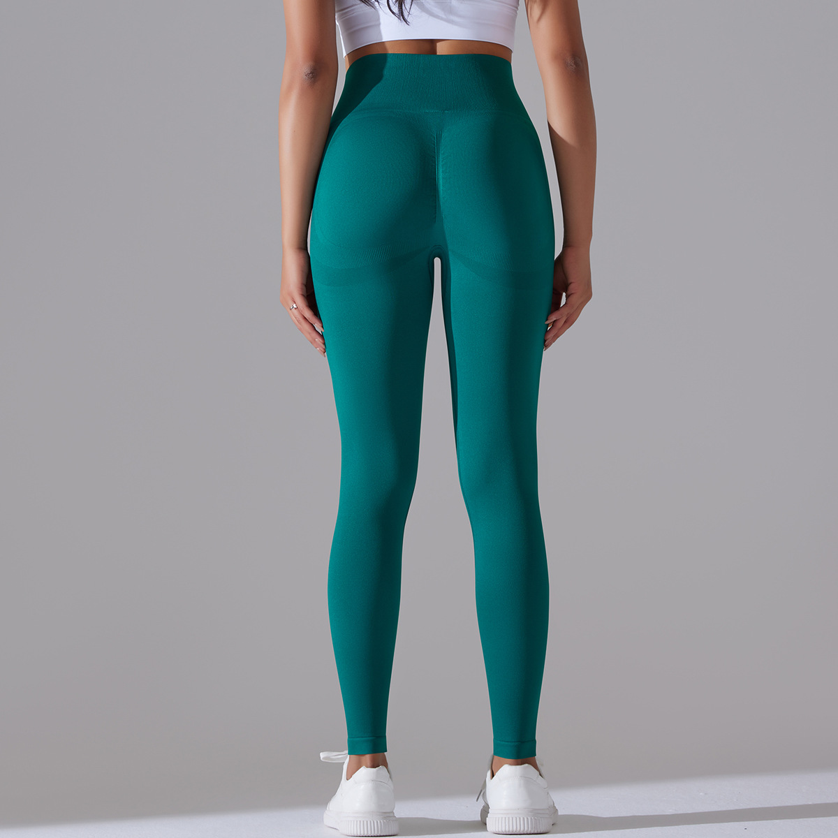Modern Style Simple Style Solid Color Nylon Cotton Blend Active Bottoms Leggings display picture 43