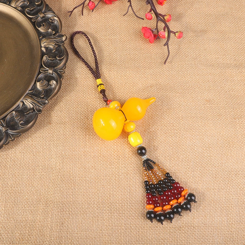 Завод прямых продаж китайский узел праздничный бисером пчелиный воск большой Тыква повезло бутик автомобиль кулон