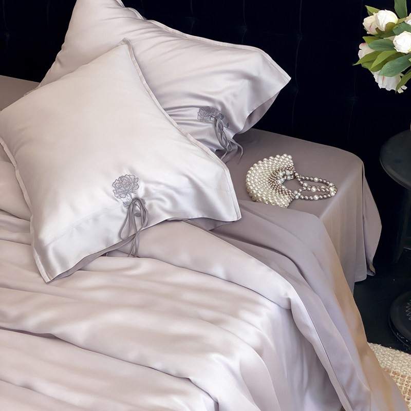 Capa de edredão verão seda gelo jogo elegante cama tencel_voghion.com