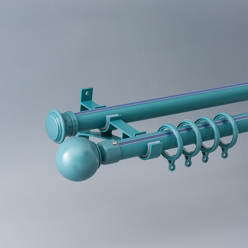 Moda gruesa de carga durable aleación de aluminio varilla romana de lujo cortina pista mudo Luz de lujo cortina varilla Romana