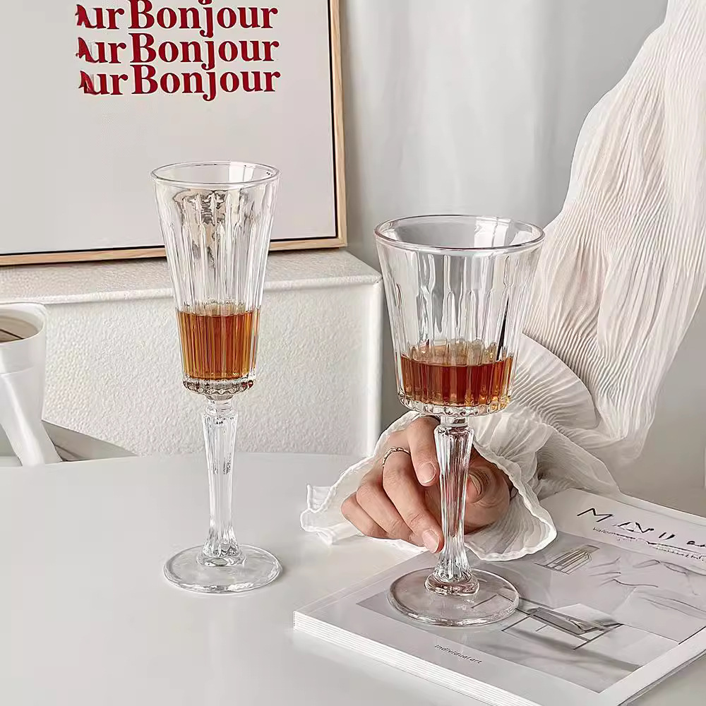 Simple ins amplio boca taza de champán Martini taza de cóctel taza de vidrio casero creativo taza de vino dulce taza de vidrio alto