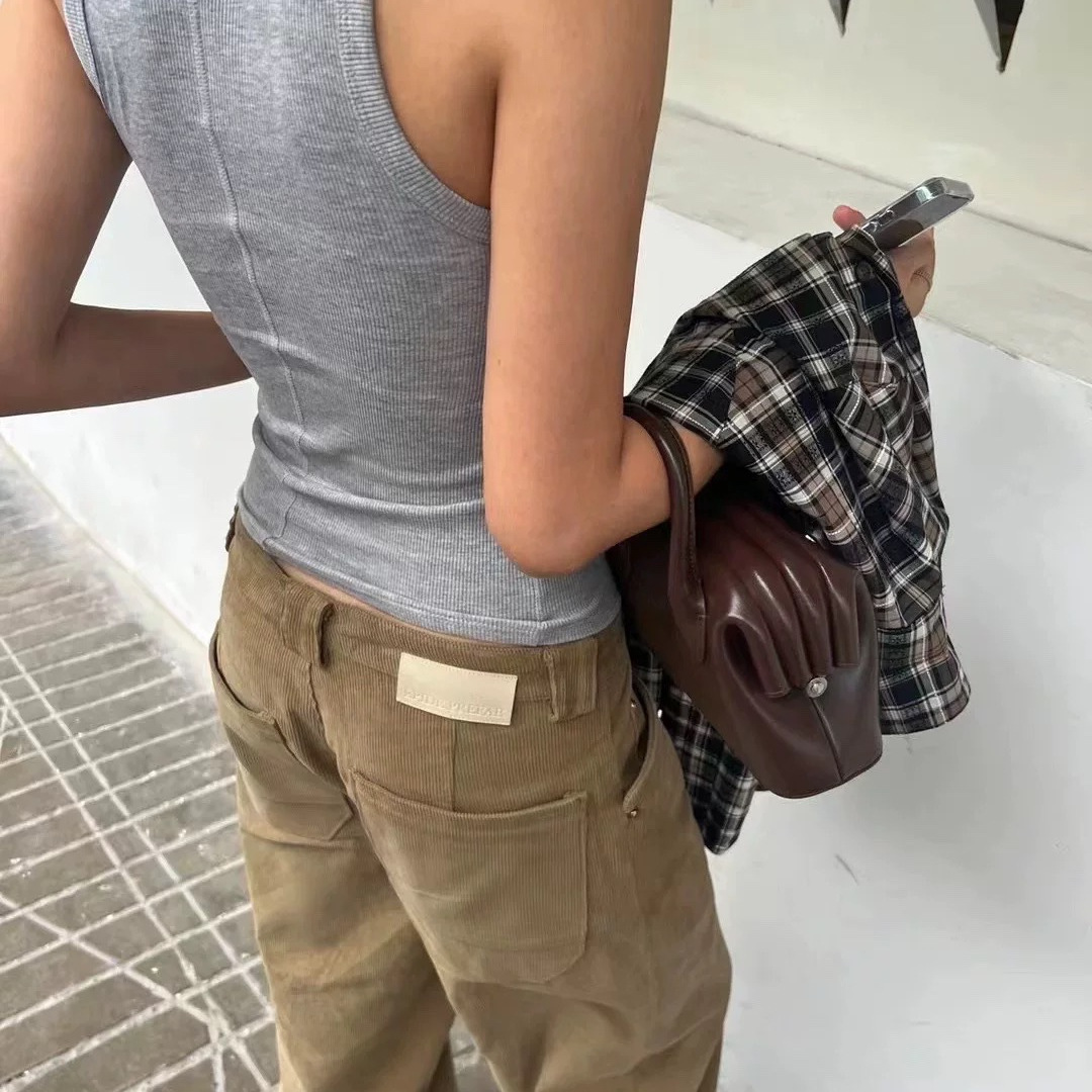 High-quality Epi Old Money Style Corduroy Casual Pants, Washed, Loose Fit, Unisex_voghion.com