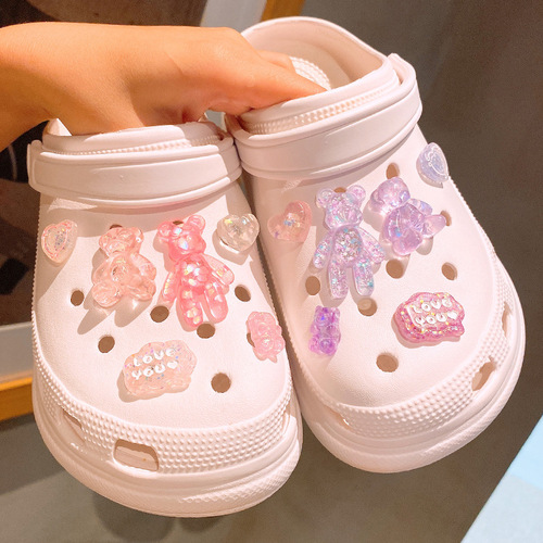 [Yiwu door-to-door delivery] Ouyang Nana's same style summer ins ocean world clogs, accessories, buckle shoes