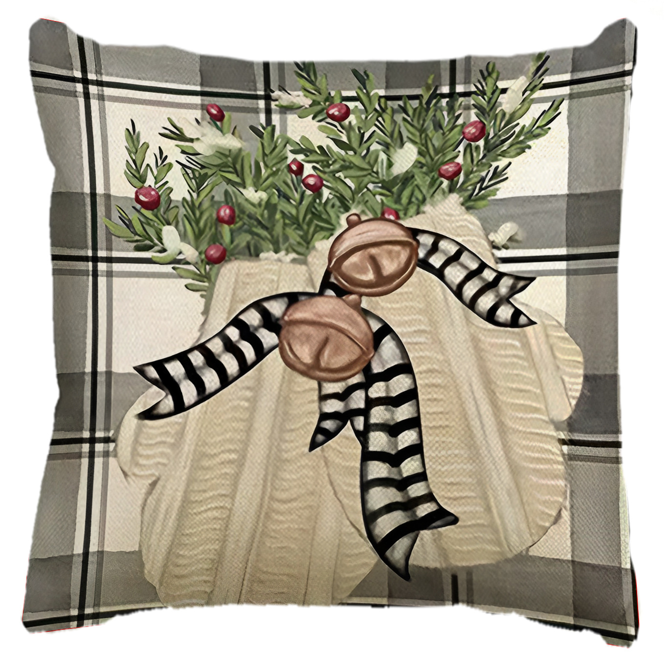 Amazon Navidad almohada cubierta de comercio exterior transfronterizo Santa Claus árbol de Navidad sala de estar decoración sofá cubierta de cojín