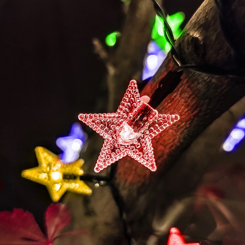 Burbuja solar transfronteriza lámpara de bola de camping al aire libre lámpara de jardín lámpara de decoración de gota de agua de flores de cerezo estrella led lámpara