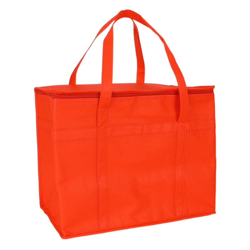 En stock suministro transfronterizo grande plegable bolsa de aislamiento no tejido al por mayor de aislamiento no tejido de papel de aluminio bolsa de aislamiento para llevar