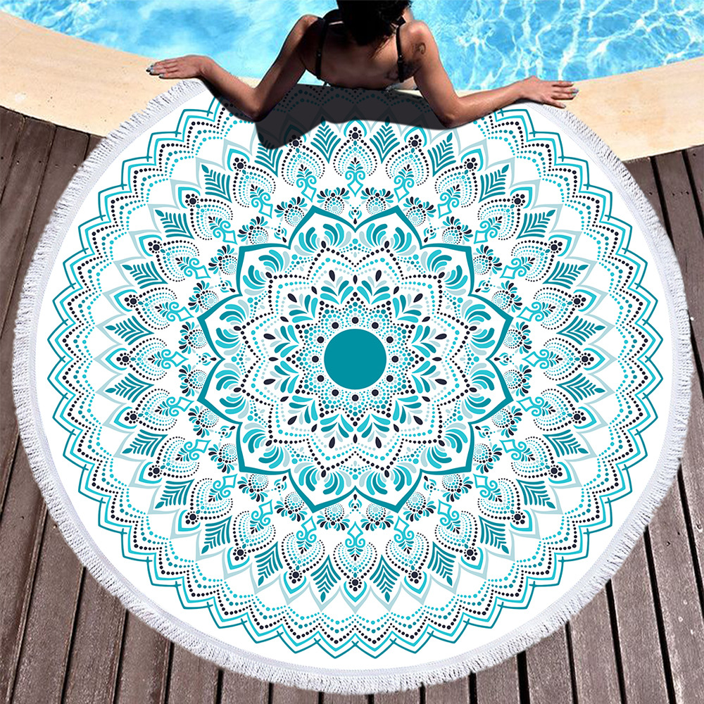 760g Weight Beach towel Home Textiles & Decor Type Superfine Fiber Material Geometric Pattern Casual, Ethnic Style Style Casual Ethnic Style Geometric Superfine Fiber Beach Towel Towels 9