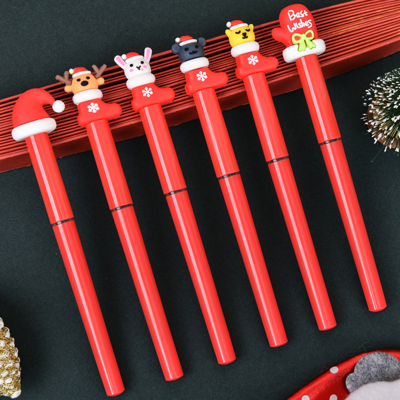 クリスマスシリーズの中性ペンは芯を変えることができます。|undefined