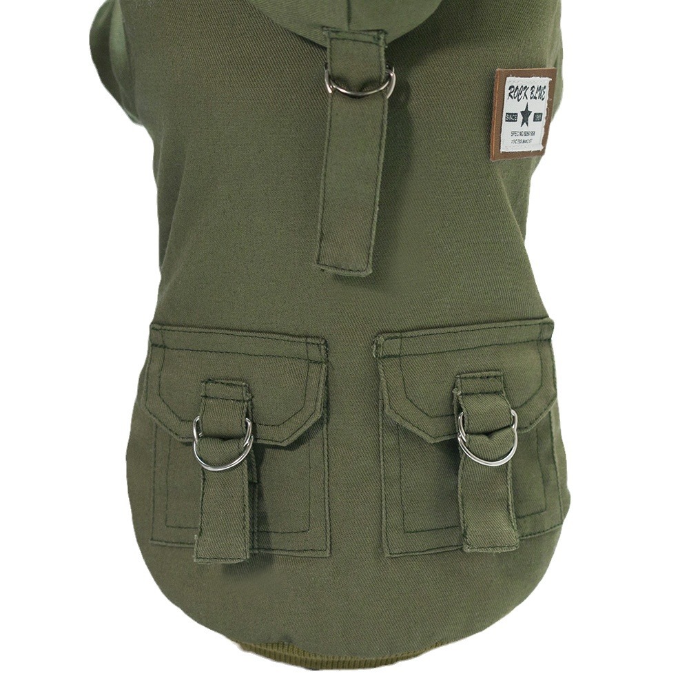 Ropa para mascotas ropa para perros Otoño e Invierno nueva ropa para mascotas de dos patas ropa acolchada de algodón