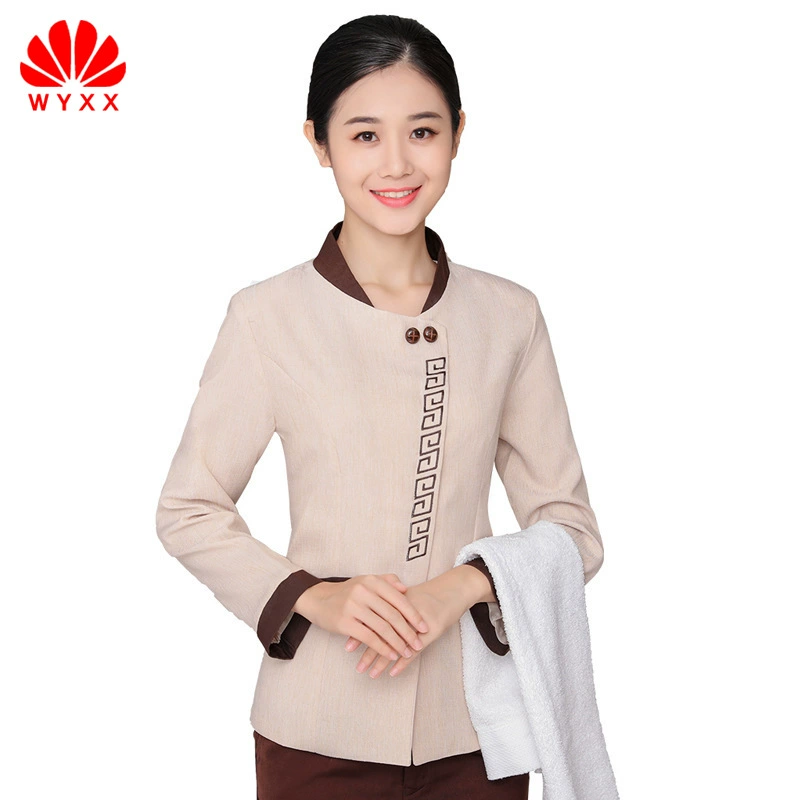 Осенне-зимняя одежда Уборка отеля Рабочая одежда Очиститель имущества с длинным рукавом Тетушка Очиститель одежды Унисекс Чистка