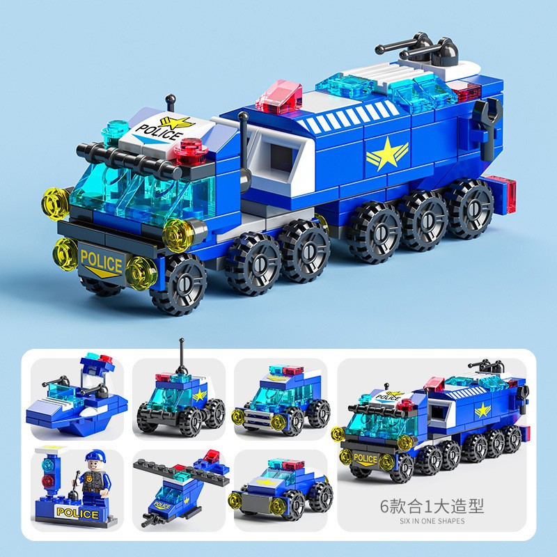 Acorazado marítimo transfronterizo compatible con bloques de construcción de Lego Crucero del Mar Rojo montado militar niños juguetes en bolsas al por mayor