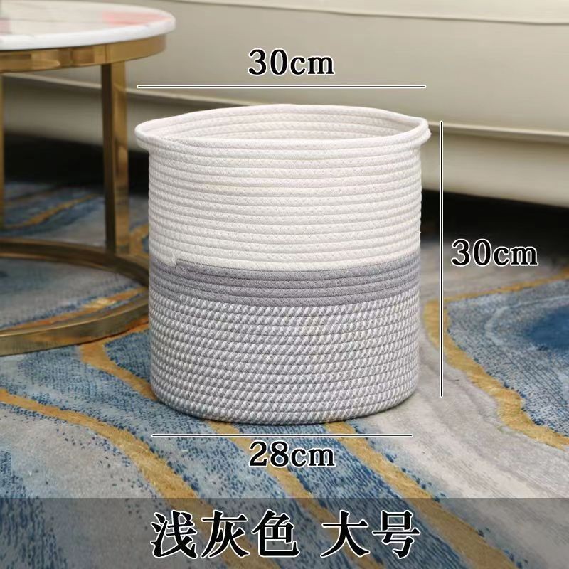 Cesta extra grande de estilo europeo para almacenamiento de ropa, cesta de almacenamiento para el hogar, cesta de almacenamiento tejida, cesta de almacenamiento.