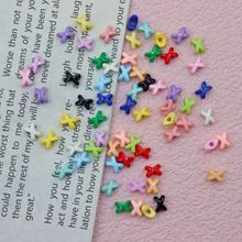 彩色串珠烤漆卡通隔珠合金diy手机链饰品配饰服装散珠配件材料