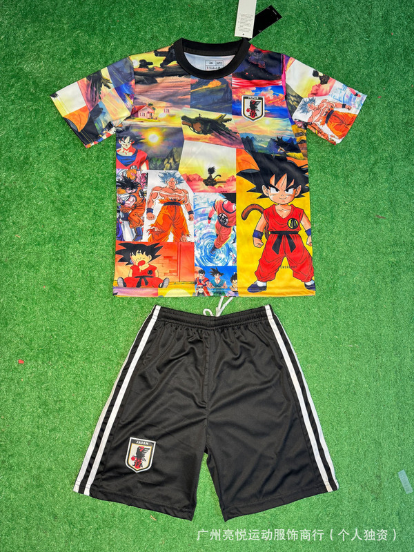 サッカーユニフォーム日本アニメワンピースドラゴンボールナルト超サイヤ人クレヨンしんちゃんシリーズ子供服|undefined