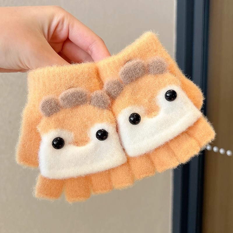 Guantes infantiles de invierno para niñas de invierno de cinco dedos para mujeres 2025 nuevos bebés calientes lindas niñas y niños