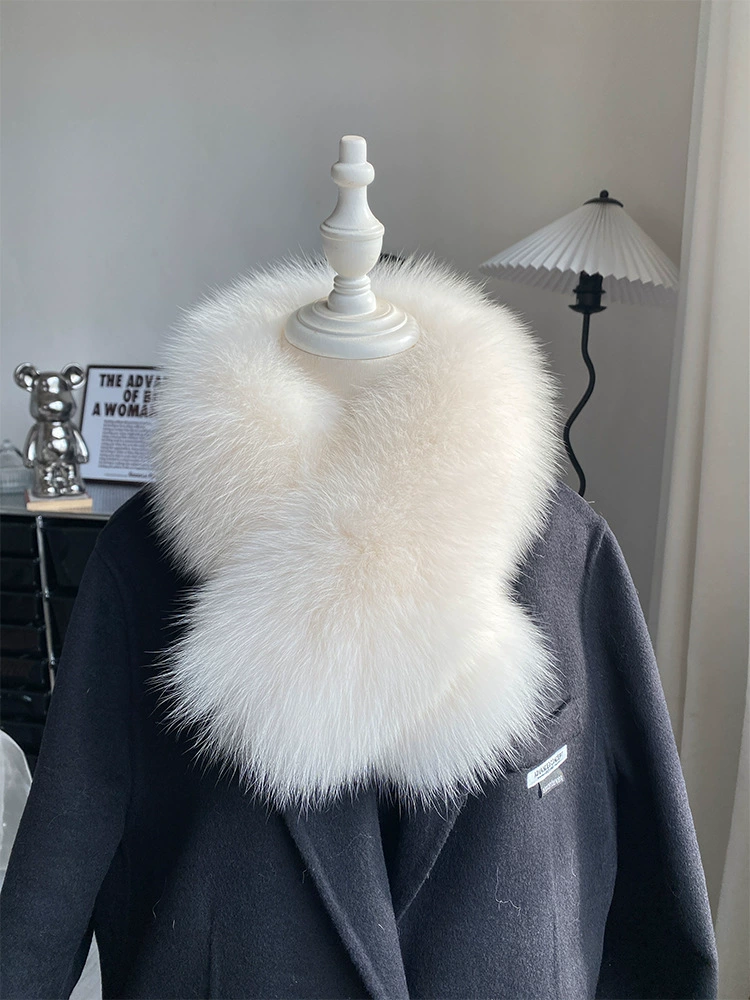 Winter scarf, keep warm double-sided collar, Korean style, genuine leather