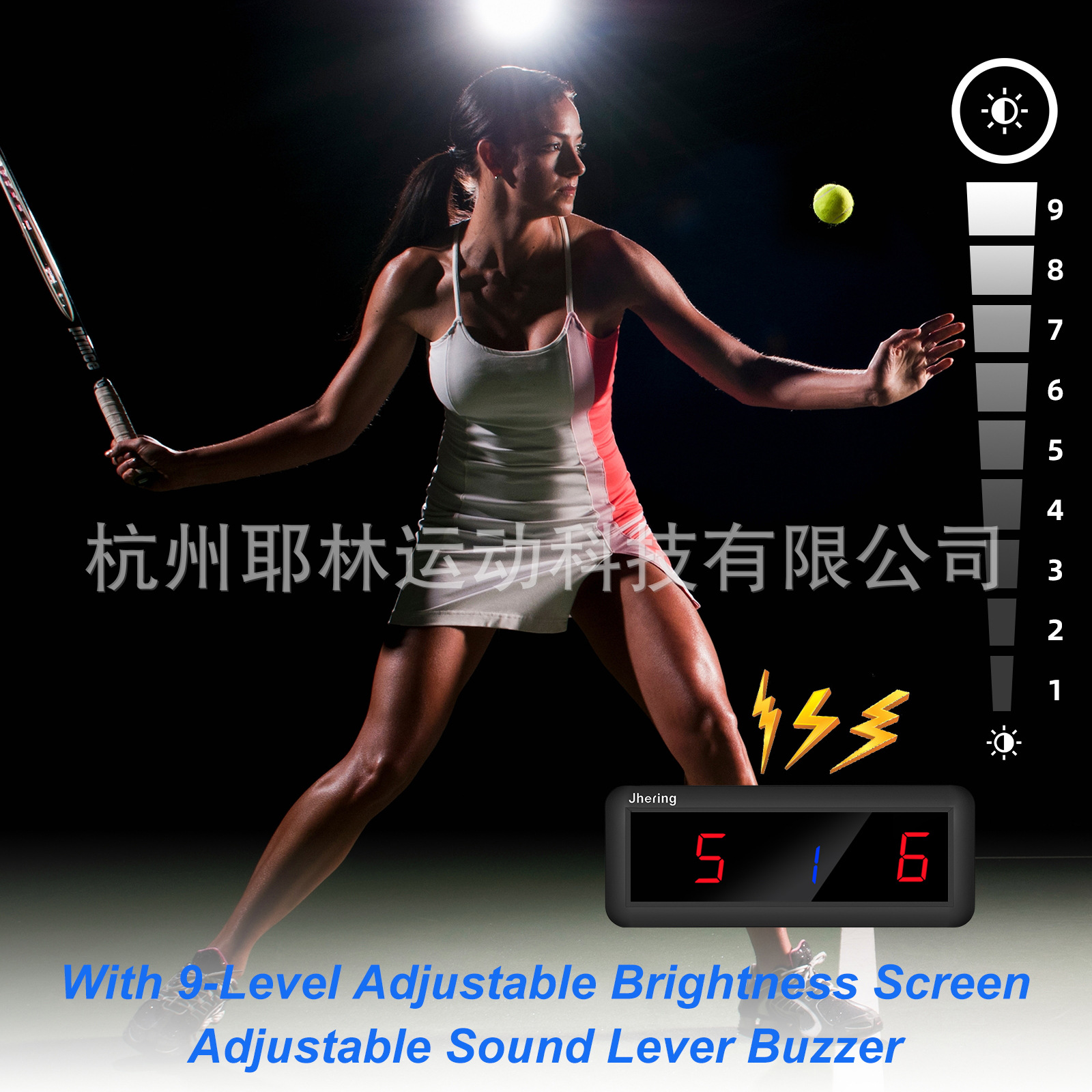 2022 nuevo LED portátil pantalla de puntuación electrónica tenis Mesa bádminton interior juego pelota marcador