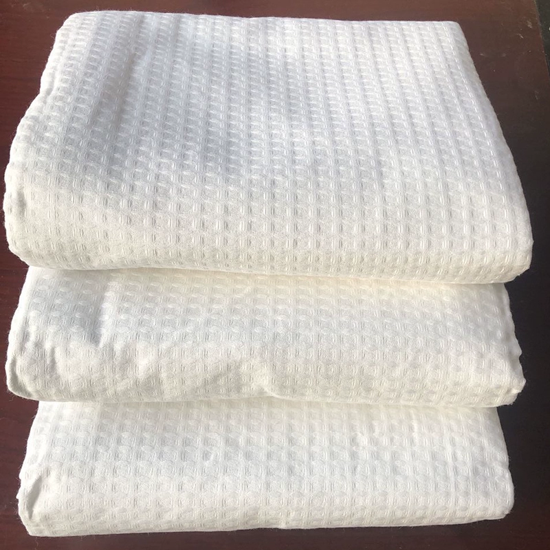 Экспорт оставшейся ткани улей простыни хлопковые вафельные спящие листы 210*230cm обработки