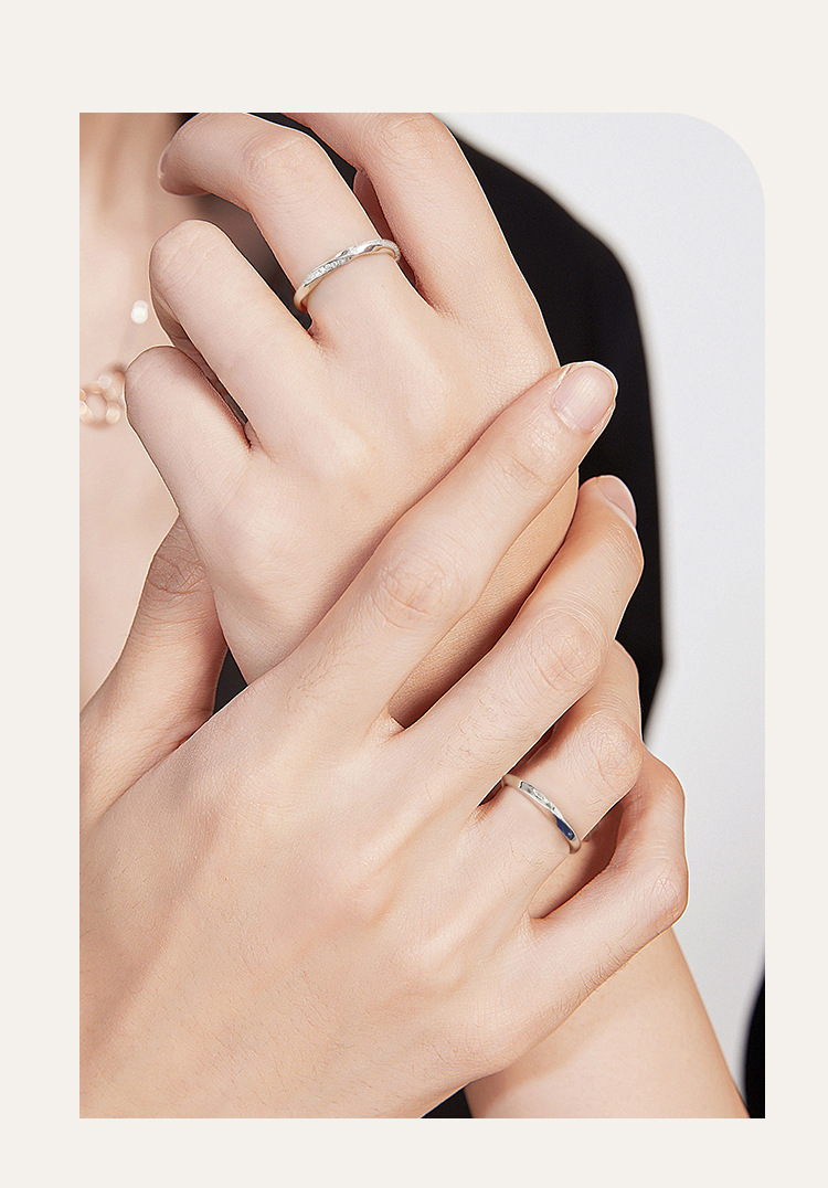 Fashion Solid Color Copper Plating Inlay Artificial Diamond Rings 1 Piece