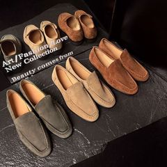 羊皮楽福靴の女性の春の新型の英倫の復古のフランスの本革の平靴の女性のカジュアルな靴の女性の靴