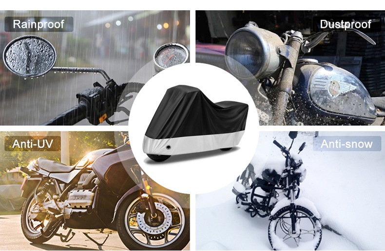 Ready Stock Supply of Oxford Cloth Motorcycle Covers, Sun-Proof and Rain-Proof Full Covers, Electric Vehicle Covers, Dust-Proof and Heat-Insulating Rain Covers