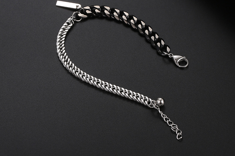 Imi Original Mandarin Duck Chain Body Stitching Modeling Ins Special-interest Design European And American Titanium Steel Men's And Women's Summer Bracelet Yl213 display picture 9