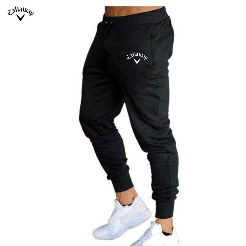Cross-Border Men's Jogging Pants Elastic Fitness Pants Spring and Autumn Slim Sports Pants Running Breathable Pants in Stock