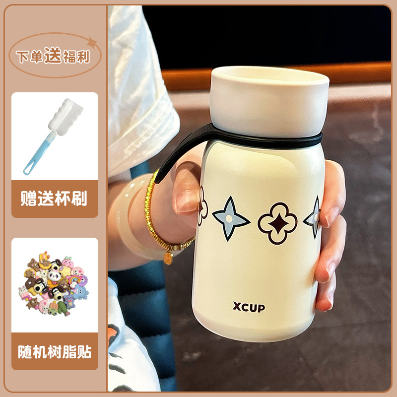 简约保温杯学生上学专用高颜值咖啡杯子女生便携小巧ins风口袋杯|undefined