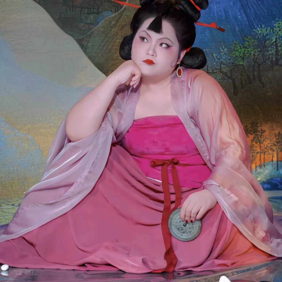 Новый стильный костюм древнего ханьфу для косплея, студийной фотосъемки и этнических танцев больших размеров.