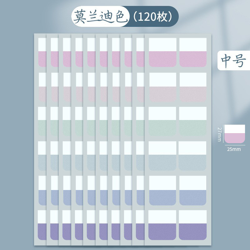 Etiquetas engomadas del índice etiquetas engomadas de la etiqueta de la paginación de la tarjeta pequeña se pueden escribir notas pegajosas estudiantes utilizan las etiquetas engomadas fluorescentes del indicador de la marca