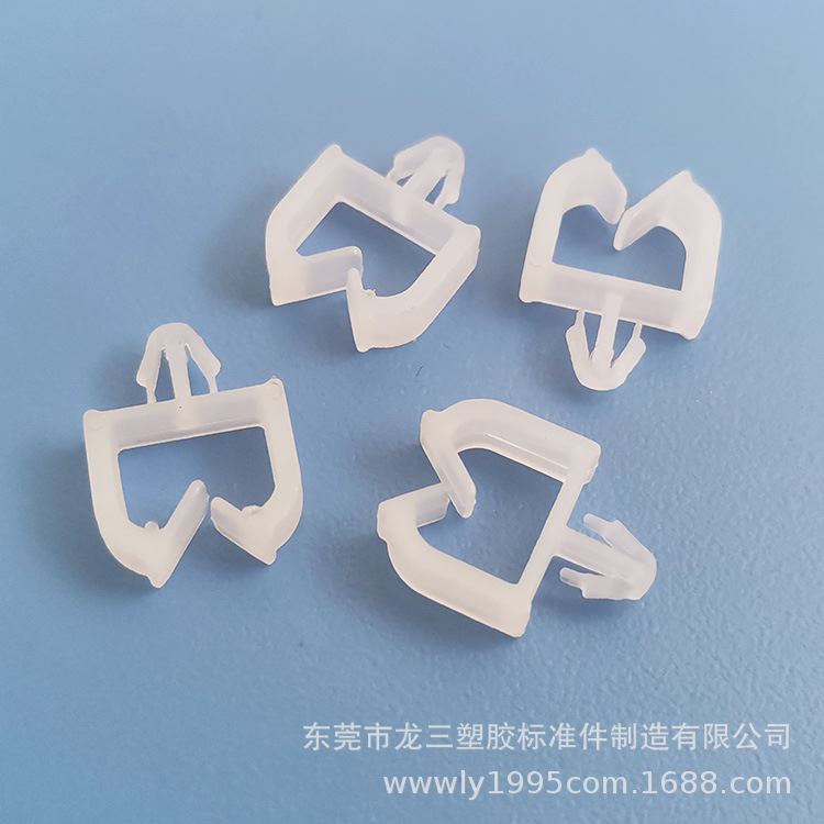 龙三供应 PCB插销式束线座LS- MWS-16本色尼龙小方型线夹