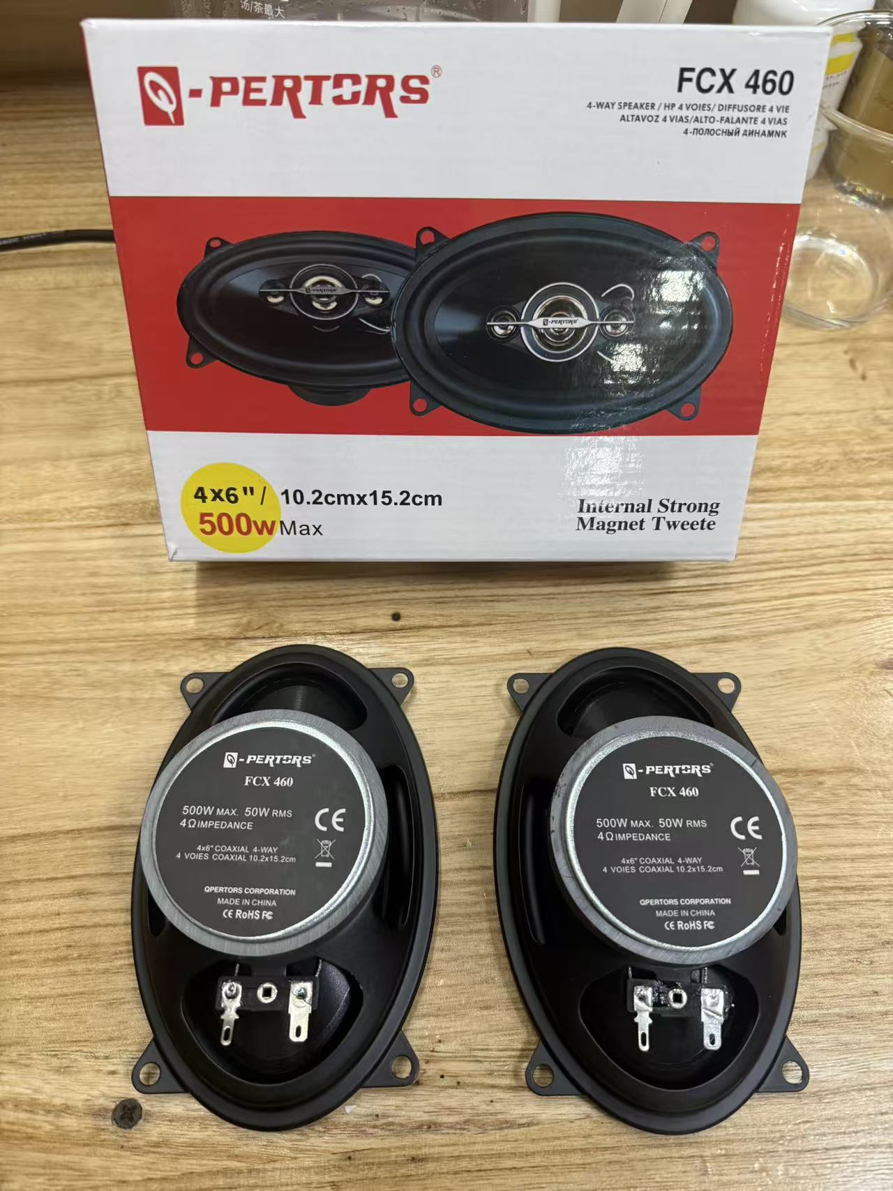 In-Stock Supply of Bass Car Coaxial Speakers 4*6inch Car Audio Speakers